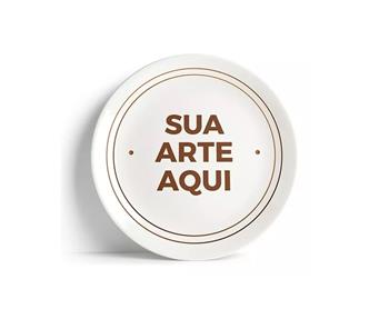 Prato Raso Iguaçu 25 cm Personalizado Decoração Especial - Grassoeti