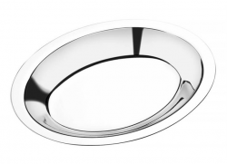 Travessa Oval Funda 20 x 14 cm Inox - Grassoeti