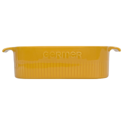 Travessa Quadrada Assar e Servir 21x21 cm Amarelo - Germer