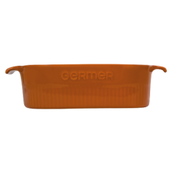 Travessa Quadrada Assar e Servir 21x21 cm Laranja - Germer