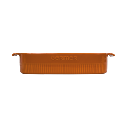 Travessa Retangular Assar E Servir 30x21 cm Laranja - Germer