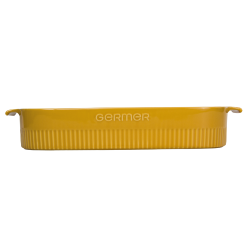 Travessa Retangular Assar e Servir 37x26 cm Amarelo - Germer