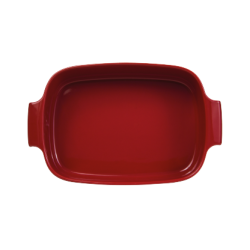 Travessa Retangular Assar E Servir 30x21 cm Vermelho - Germer