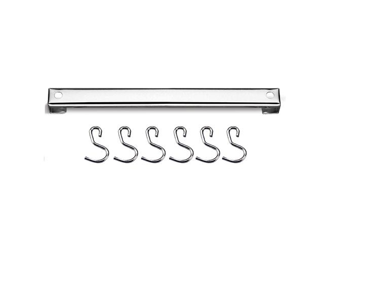 Barra Inox Com 6 Ganchos 60 cm - Brinox