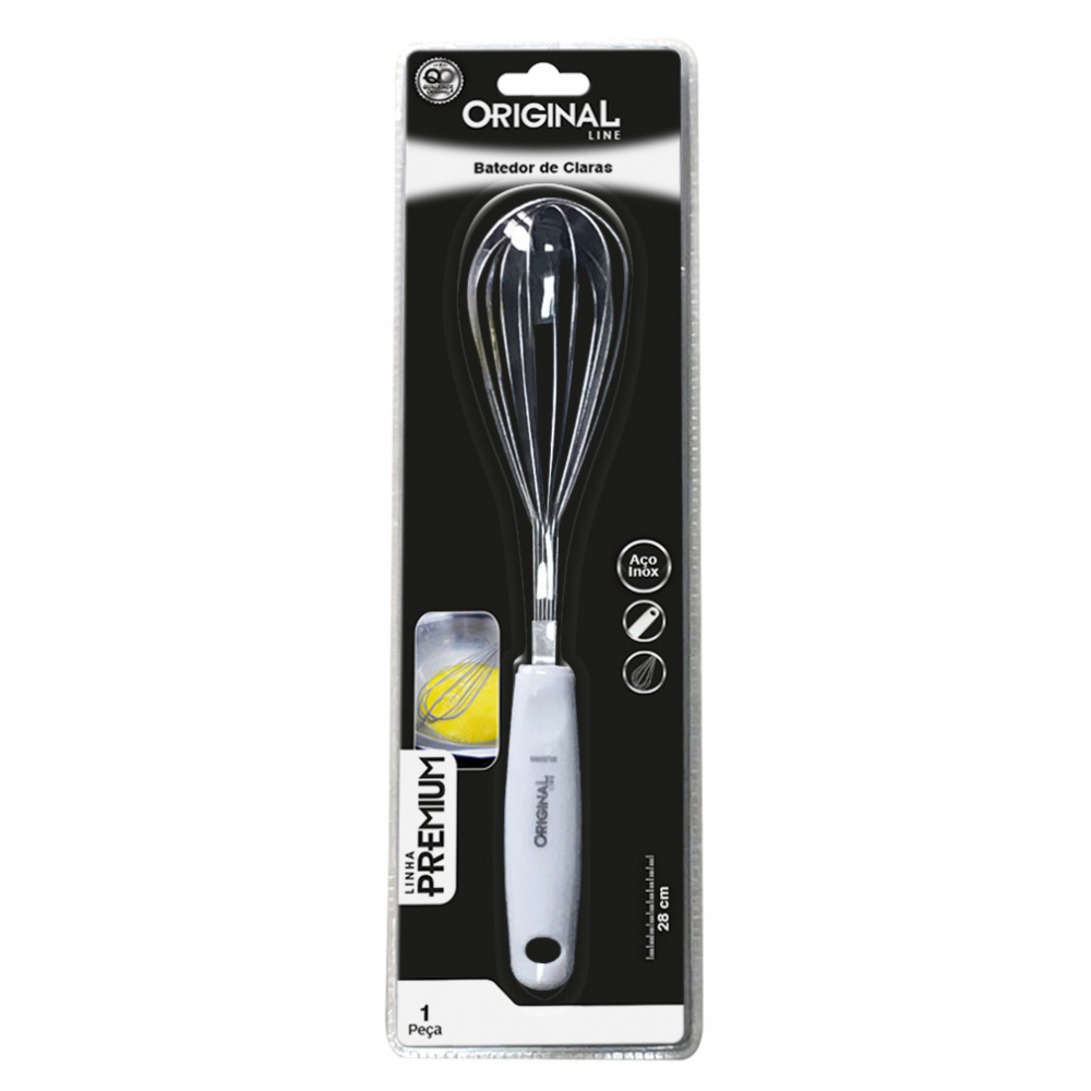 Batedor Tipo Pera Inox 28,5 cm - Original Line