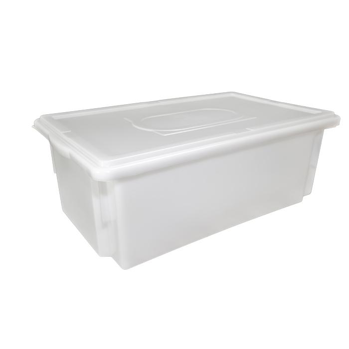 Caixa Empilhável com Tampa 25 Litros 53x32x18 cm S 800 - Dekacron