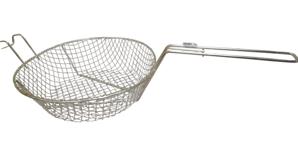 Cesto De Fritura 30cm Malha Grossa - Aramfactor