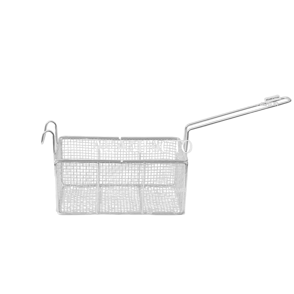 Cesto De Fritura Retangular 25x14cm - Aramfactor