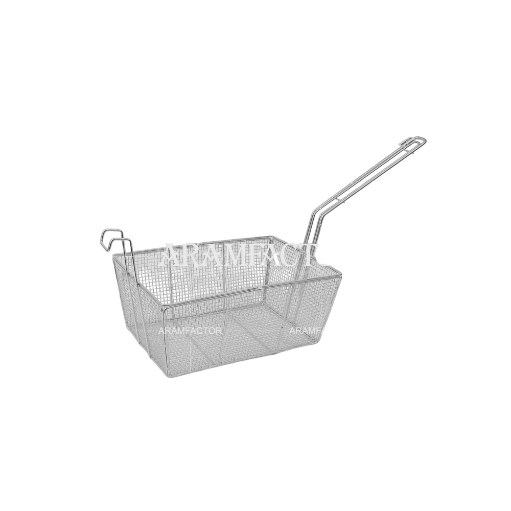 Cesto De Fritura Retangular 33x22cm - Aramfactor