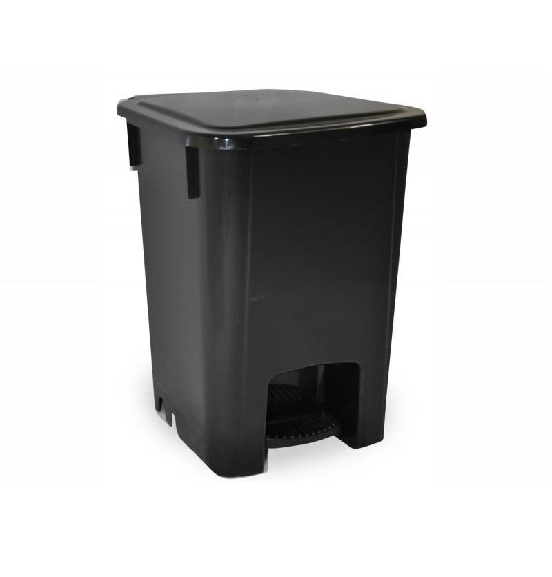 Lixeira Coletor com Pedal 15 Litros Preto - Bralimpia