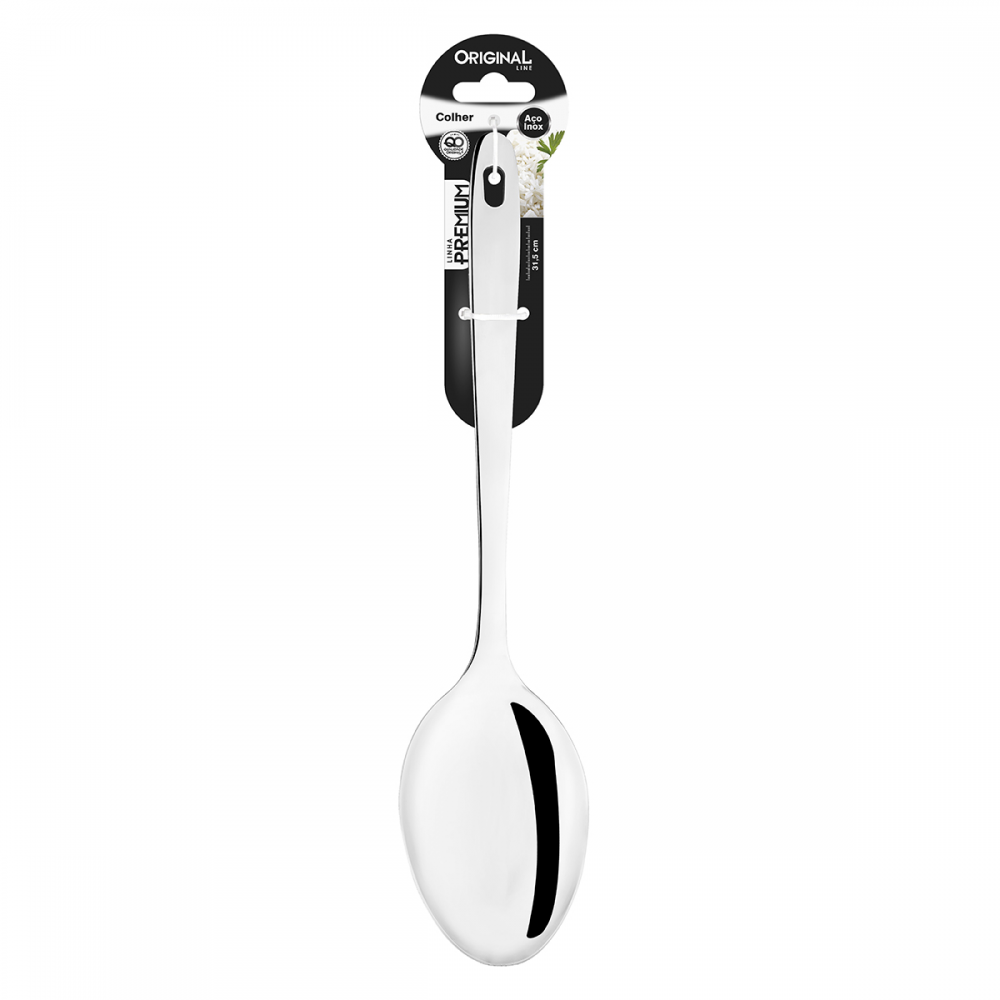 Colher De Arroz Premium Inox 31 cm Lisa - Original Line