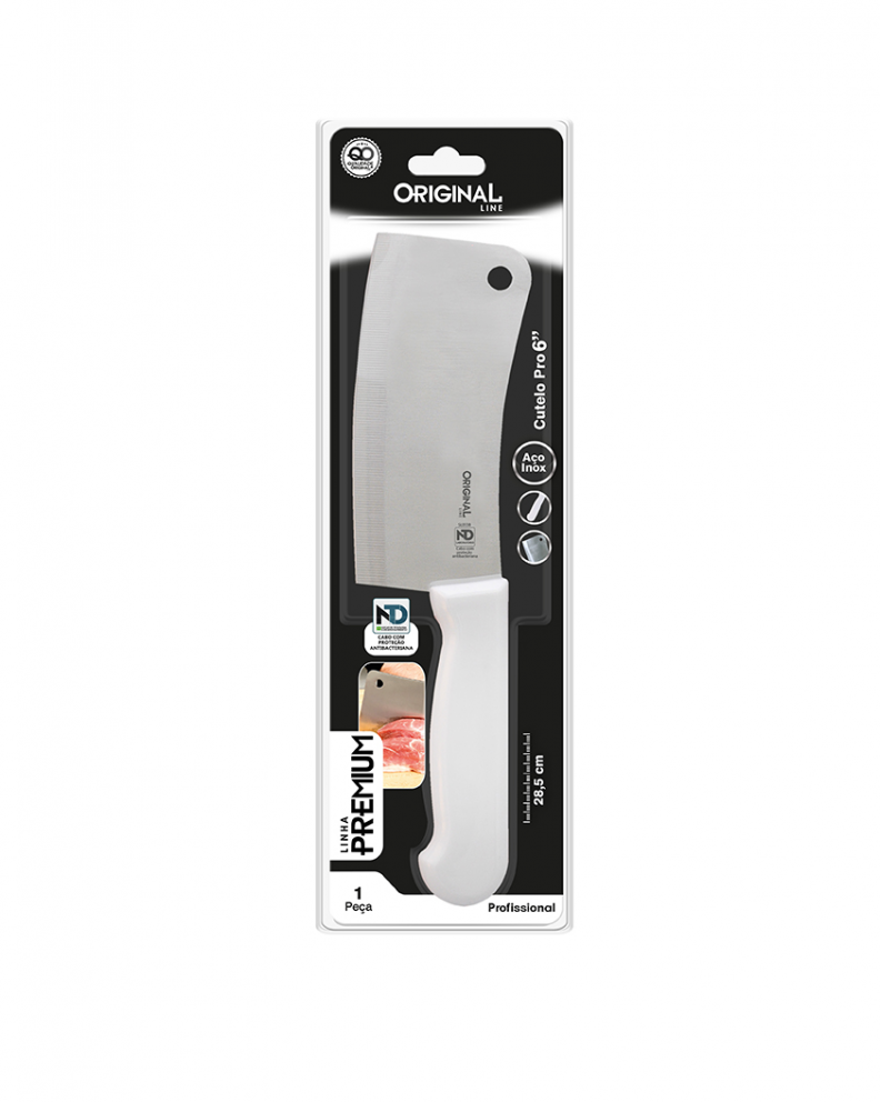 Cutelo Premium Cabo Branco 6'' - Original Line