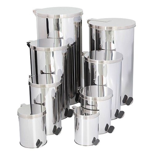 Lixeira Inox Com Pedal 05 LTS 16x23 cm - Binnox