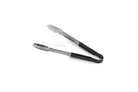 Pegador Inox Em Vinil Preto 30 cm - Grassoeti