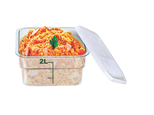 Pote Com Tampa Transparente 2Litros 19x19x9cm - Plasticom