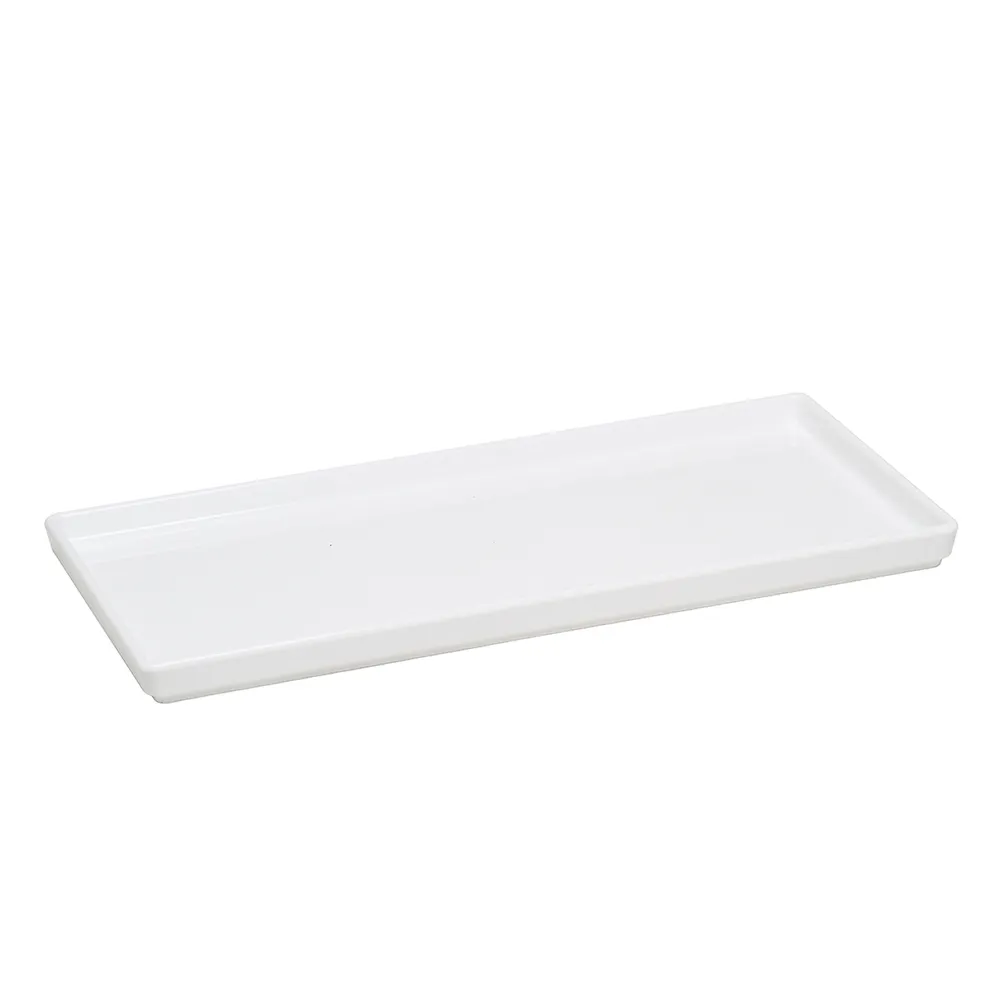 Prato Square 13,5x27 Branco Em Polipropileno - Vem