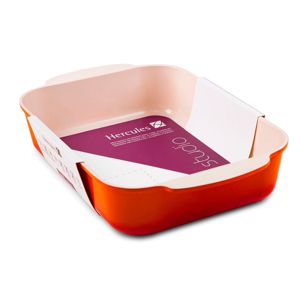 Assadeira Retangular Laranja 25 x 20 cm - Hercules