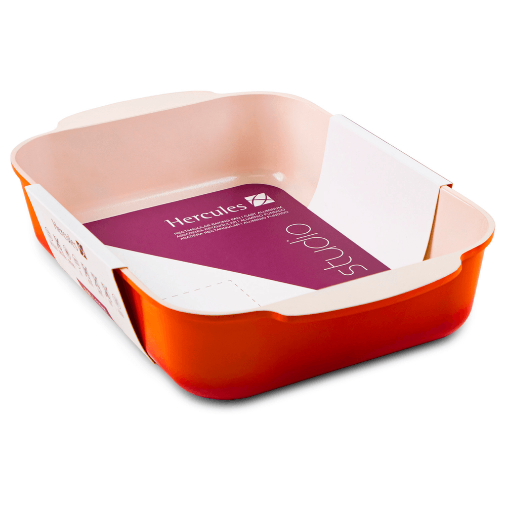 Assadeira Retangular Laranja 30 x 22 cm - Hercules