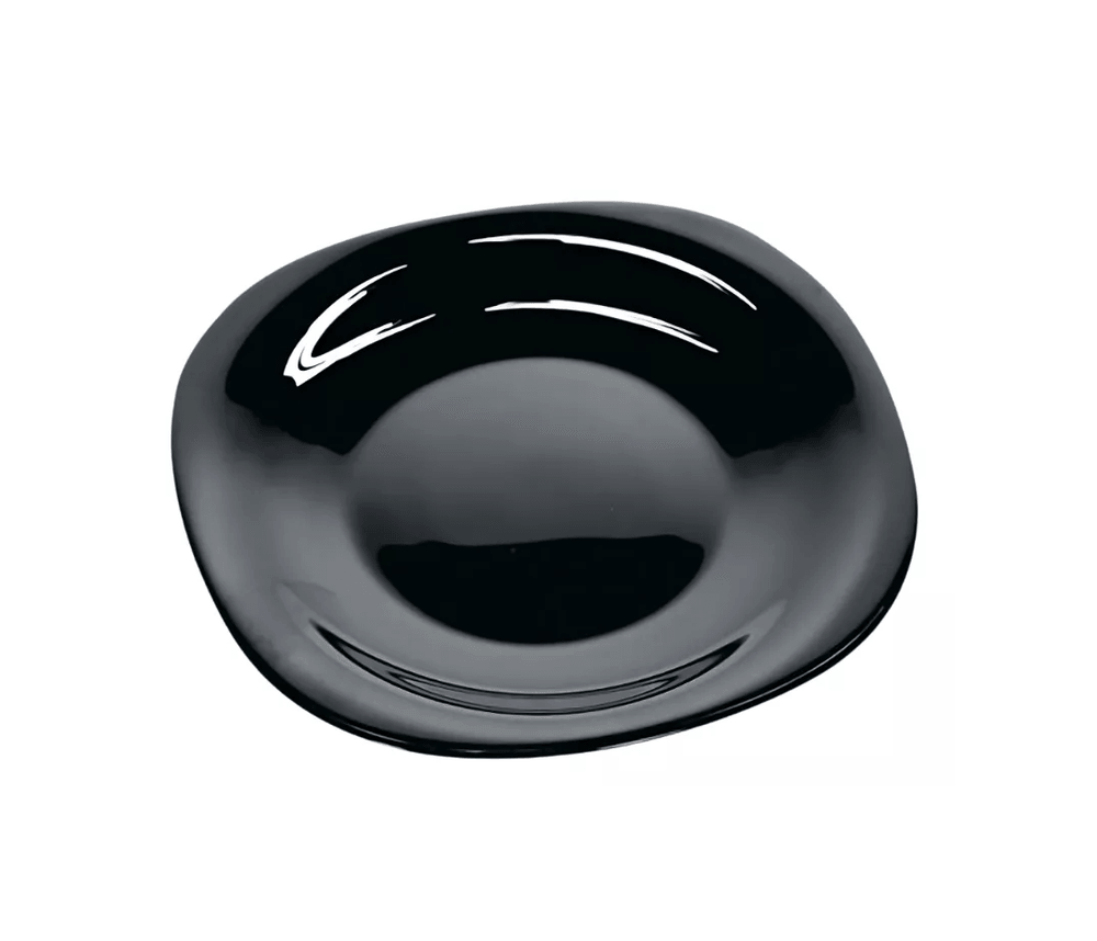 Prato Quadrado Oasis Preto 22 cm - Original Line