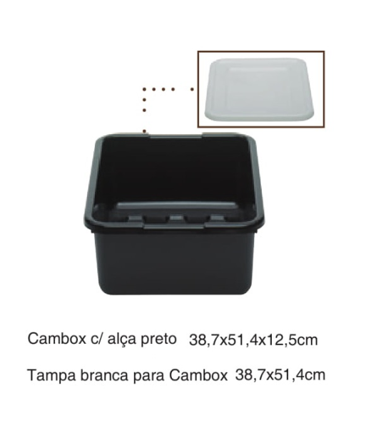 Recipiente Cambox Uso Diverso Calça 38,7 x 51,4 x 12,5 cm - Grassoeti