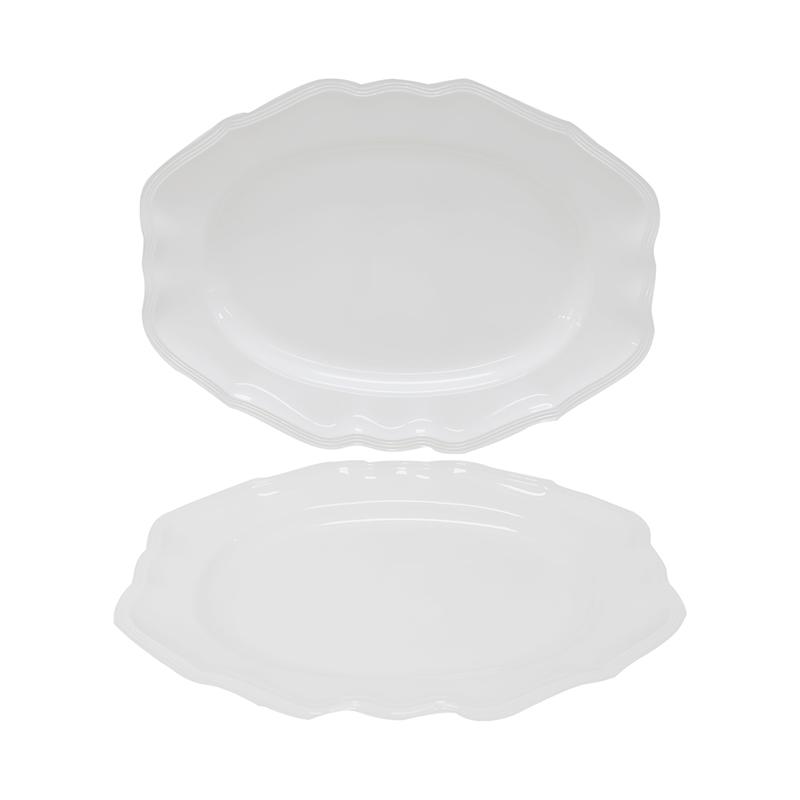 Travessa Oval Rasa Melamina 36,2 x 26 cm - Bestfer