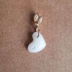 Berloque de Leite Materno Coração Iluminado