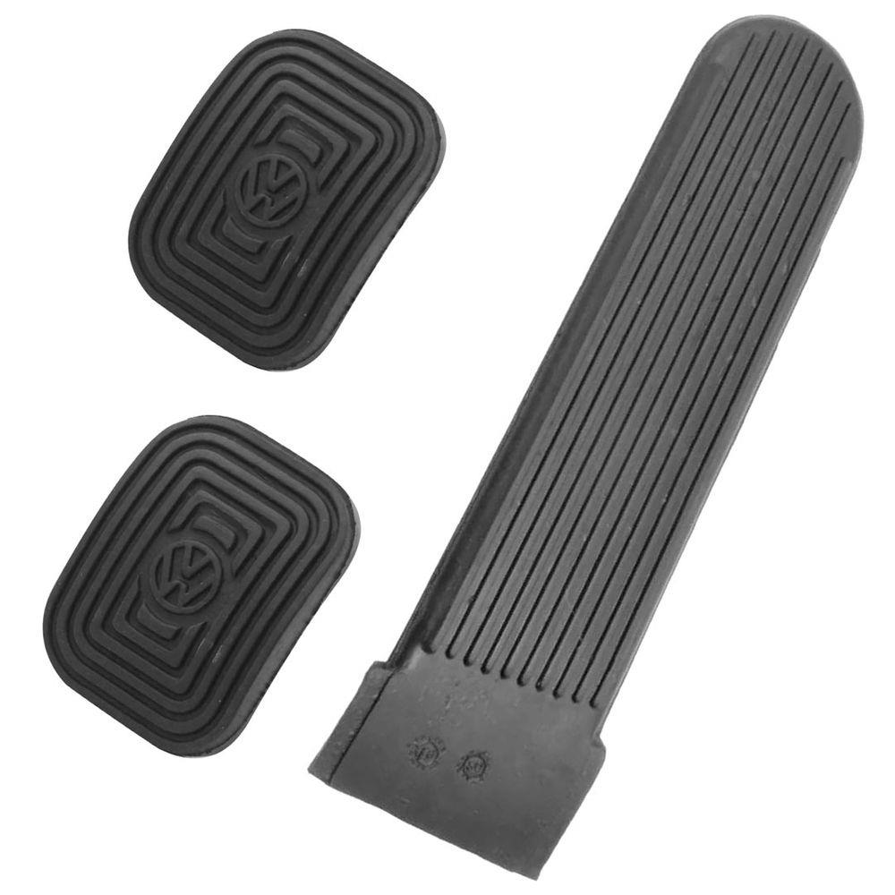 Jogo Capa Borracha Pedal Freio Embreagem Acelerador Fusca Até 1977