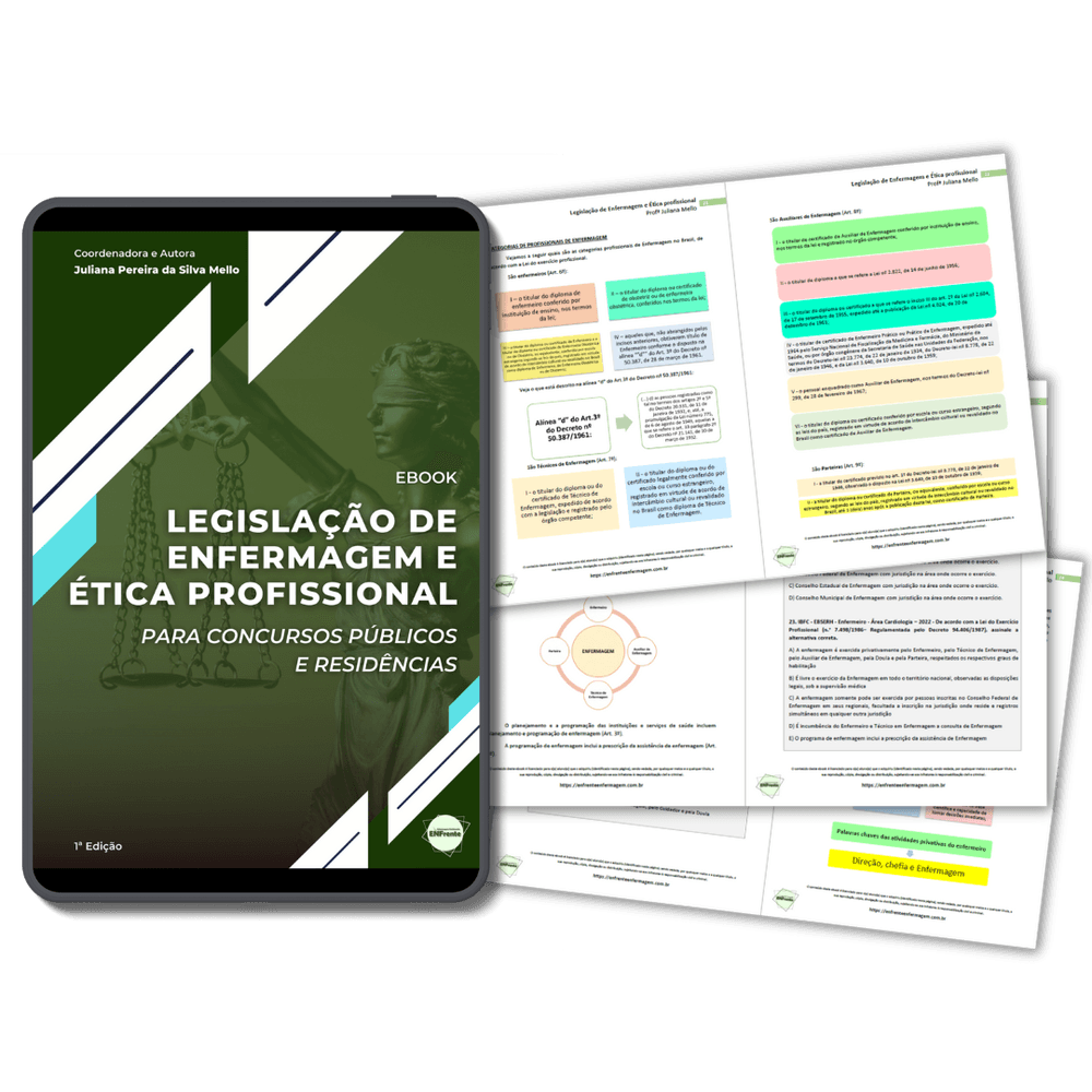 EBOOK (PDF) - LEGISLAÇÃO DE ENFERMAGEM E ÉTICA PROFISSIONAL (98 páginas)