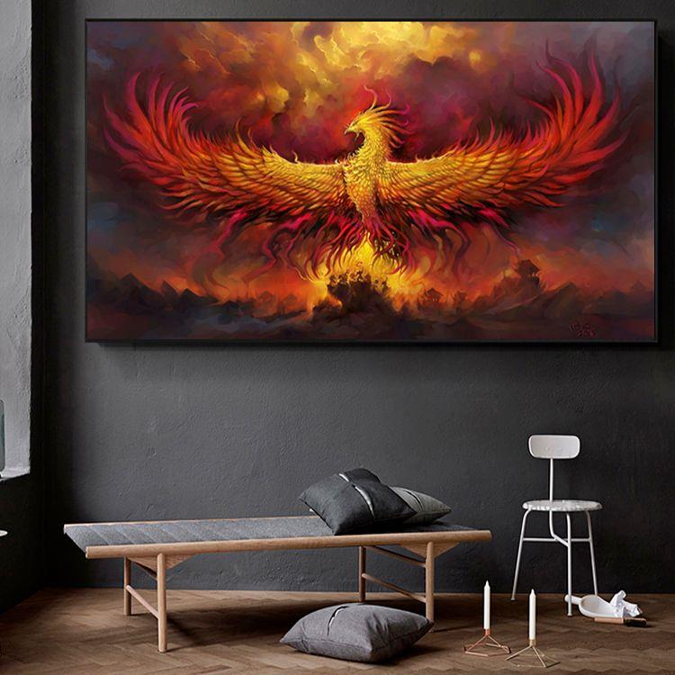 Quadro Decorativo Fenix Passaro De Fogo Arte Desenho - Tribos - Quadro  Decorativo - Magazine Luiza