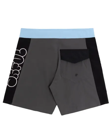 Boardshort Surfavel Bomb Tag (Cinza/Azul) : Bermudas - Boardshorts