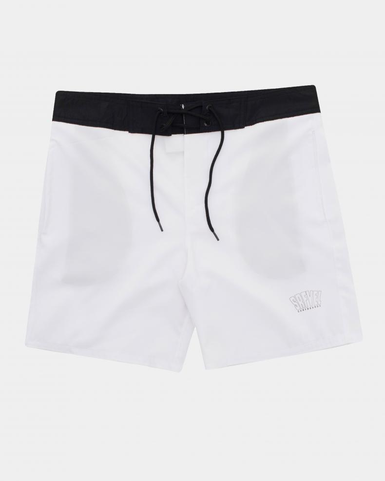 Boardshorts Surfavel Basic Writing (Branco)