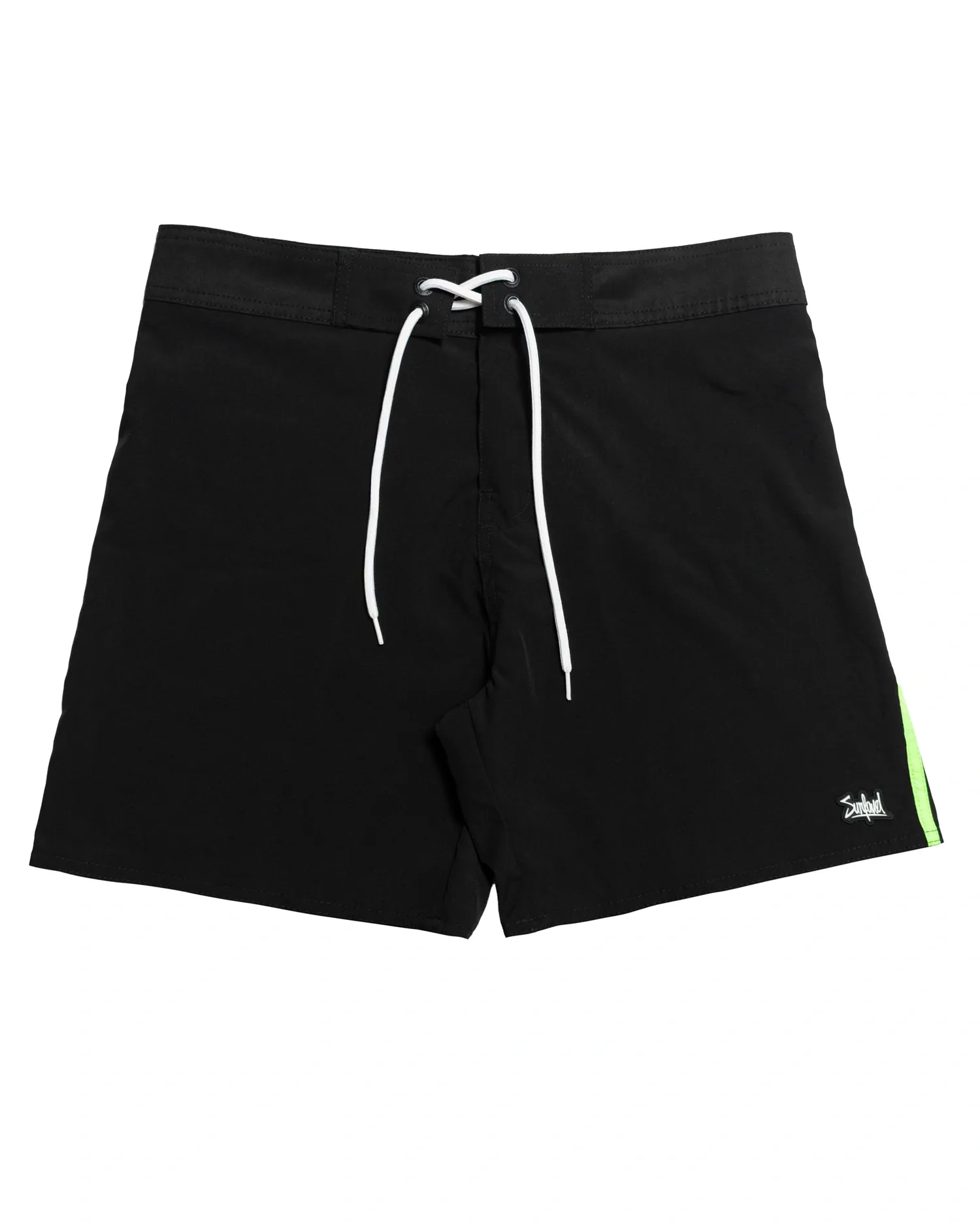 Boardshorts Surfavel Basic Logo (Preto/Neon) : Bermudas