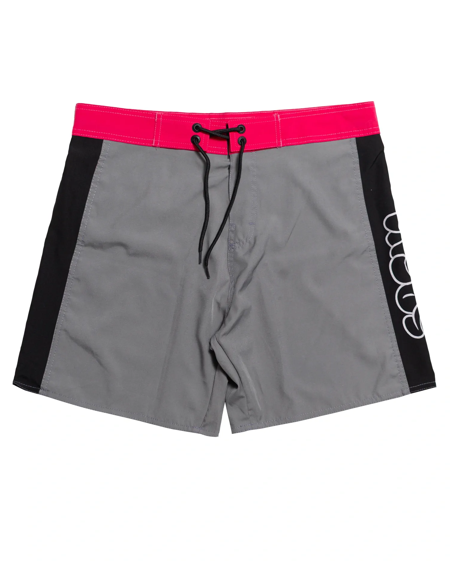 Boardshorts Surfavel Bomb Tag (Cinza/Rosa) : Bermudas : Surfavel