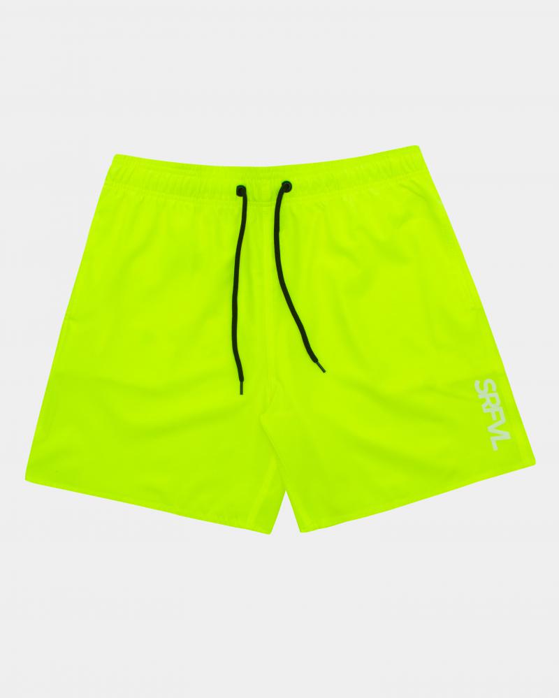 Shorts Tactel Surfavel Elastano SRFVL (Verde Fluorescente) :
