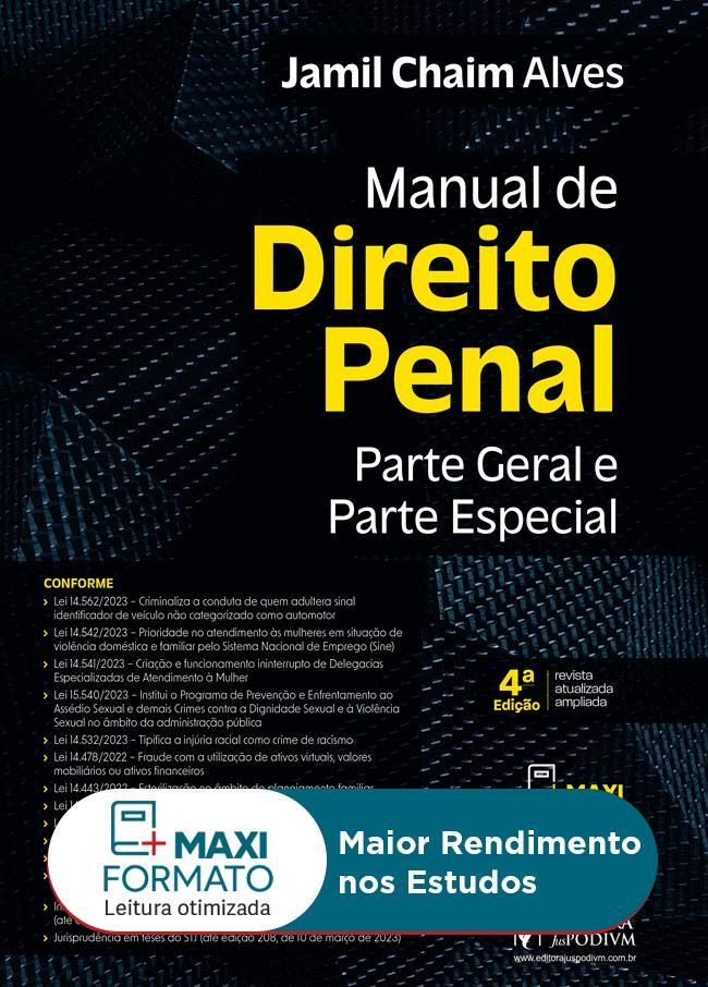 MANUAL DE DIREITO PENAL - PARTE GERAL E PARTE ESPECIAL (2023)