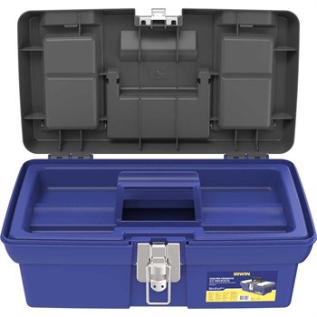 CAIXA PARA FERRAMENTAS COM BANDEJA PLÁSTICA 12,5 POL. COM FECHO