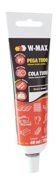 COLA TUDO BRANCO 70 GRAMAS W-MAX 5986161023 : Colas - Cola Branca