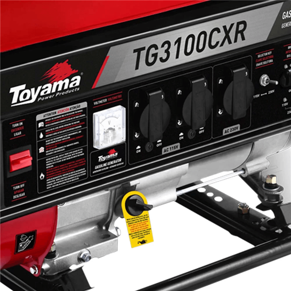 Gerador de Energia a Gasolina TG3100CXR-Bivolt Toyama