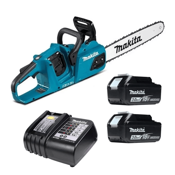 Motoserra à Bat Duc353z 36v +2 Bat+Carregador Duplo Makita