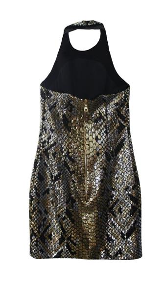 VESTIDO BALMAIN PAETES FRENTE UNICA PRATA/OURO 38 sim Roupas