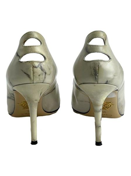 靴 Charlotte Olympia SAPATO CHARLOTTE OLIMPYA COURO MARMORIZADA GELO 36 : Marcas