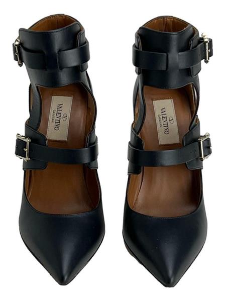 SAPATO VALENTINO COURO TORNOZELEIRA PRETO 36 : Sapatos : Trash Chic