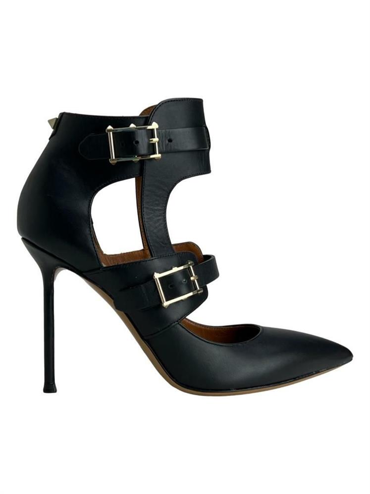 SAPATO VALENTINO COURO TORNOZELEIRA PRETO 36 : Sapatos : Trash Chic