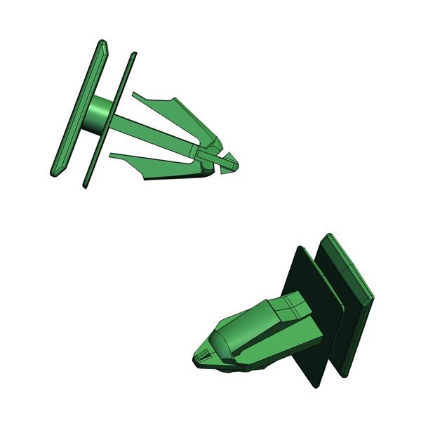Kit de Grampo Moldura P / Lamas Fiat / Ram Verde - Cod. Original