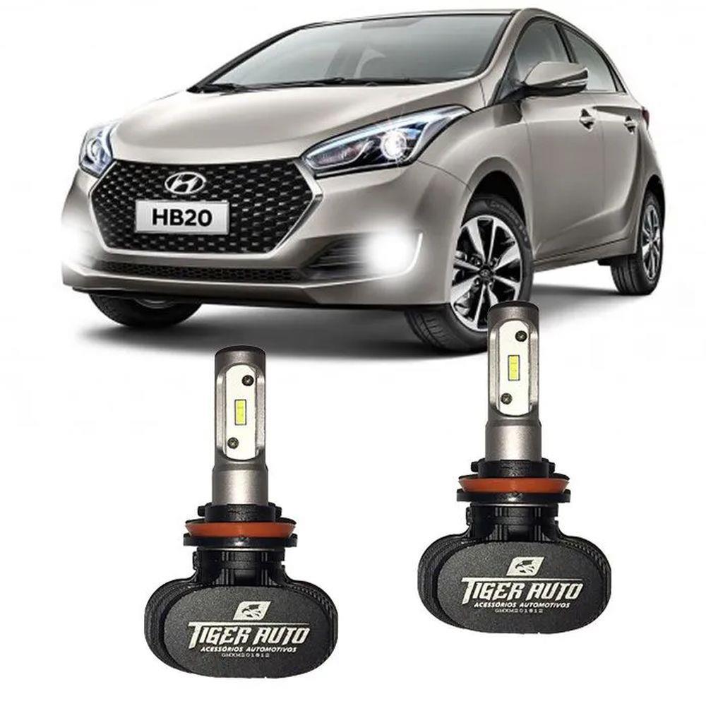 Kit Lampada Super Led Farol Milha Hb20 2016 2017 2018 2019- 4000 lumens ...