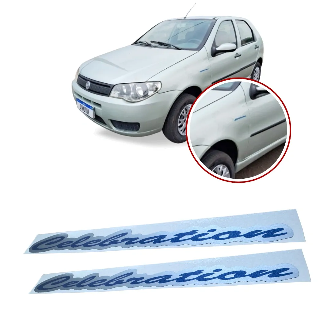 Emblema Adesivo Celebration Palio Fiat Adesivo