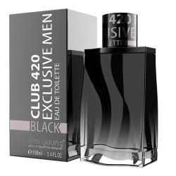 PRODUTO NA CAIXA SEM PLASTICO CELOFANE - Club 420 Black Linn Young Coscentra Perfume Masculino EDT 100ml - Coscentra Atacado