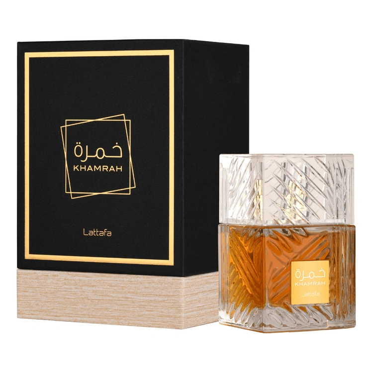 Khamrah Lattafa Perfume Unisex EDP 100ml - Perfumes Árabes Lattafa no Atacado
