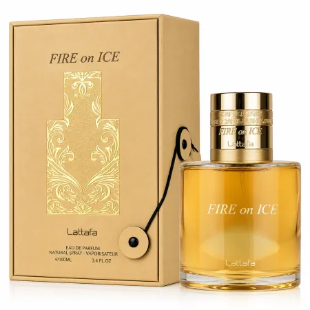 Perfume Árabe Fire On Ice Lattafa Eau de Parfum Unisex 110ml - Lattafa Atacado