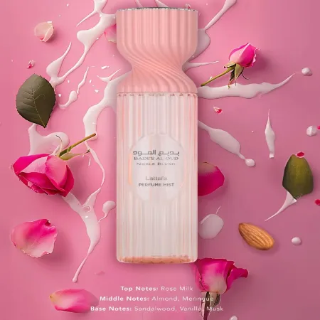Body Splash Badee Al Oud Noble Blush Lattafa - Body Mist 250ml - Lattafa Atacado